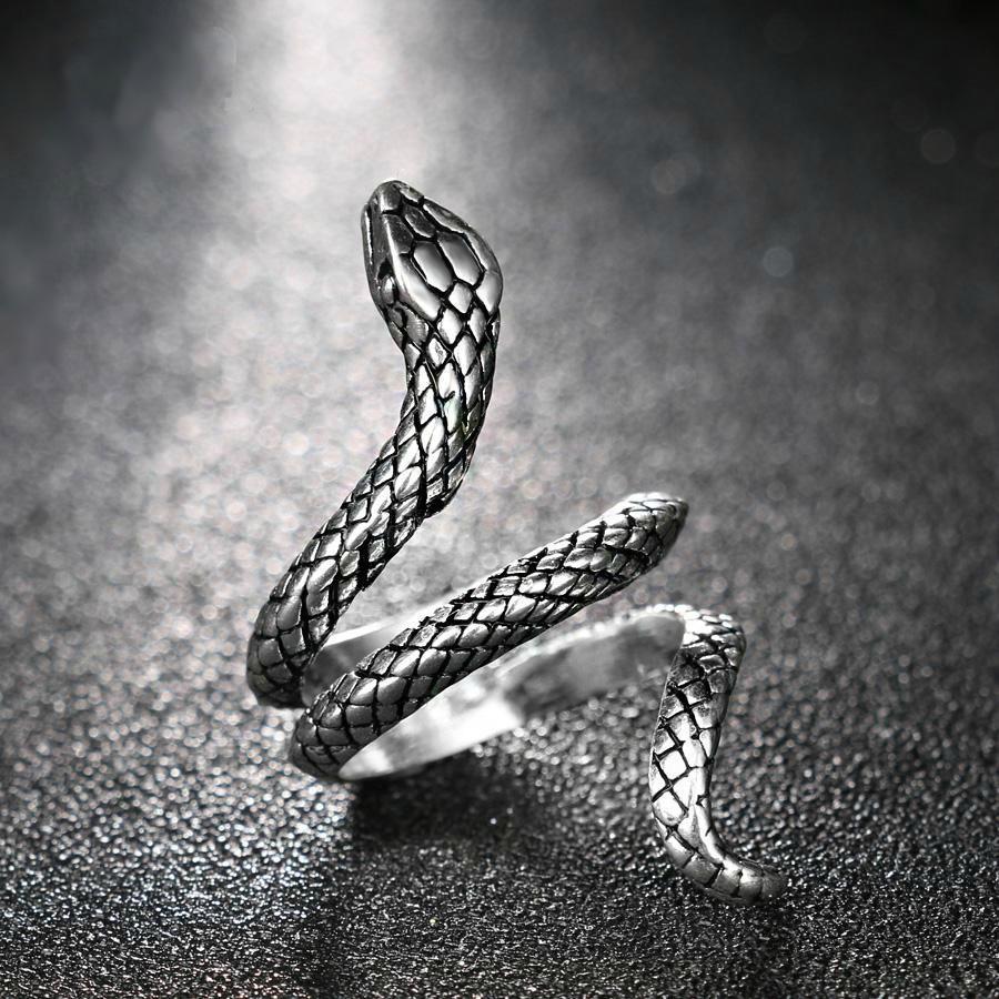 Silver Serpent Ring Rings