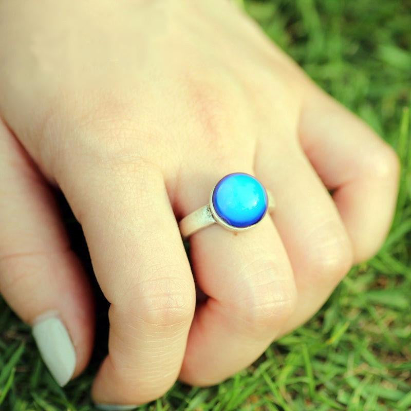 Solitaire Mood Ring Rings