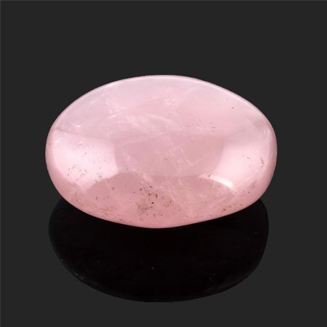 Spirit Palm Stone Rose Quartz Crystals