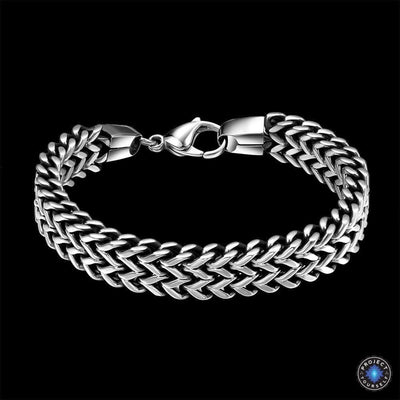 Stainless Steel Double Side Snake Chain Bracelet Bracelet