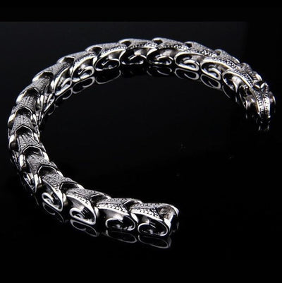 Stainless Steel Dragon Hide Bracelet Bracelet