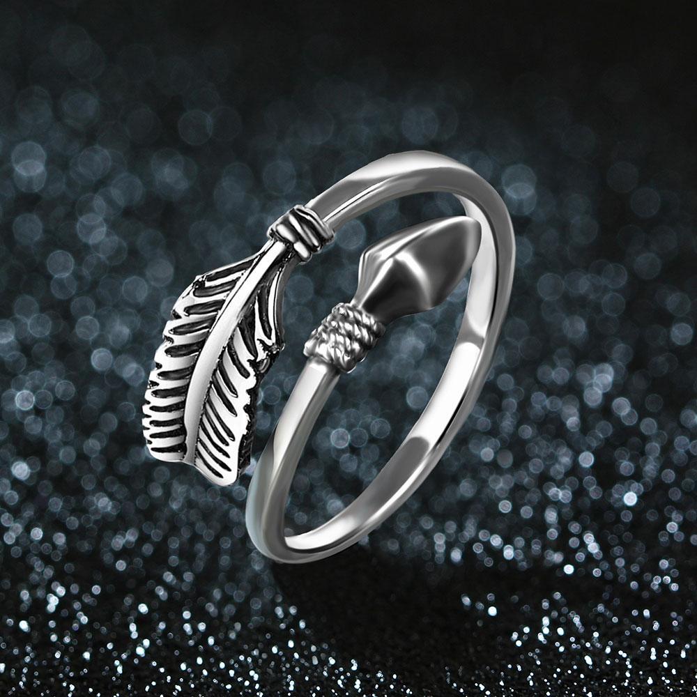 Sterling Silver Arrow Open Ring Rings
