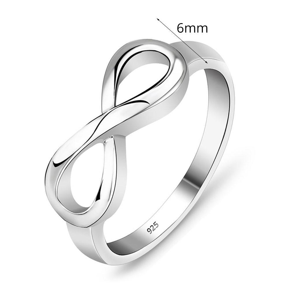 Sterling Silver Classic Infinity Ring Rings