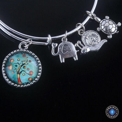 Stunning Tree of Life Adjustable Charms Bangles Bracelet Style 10 Bracelet