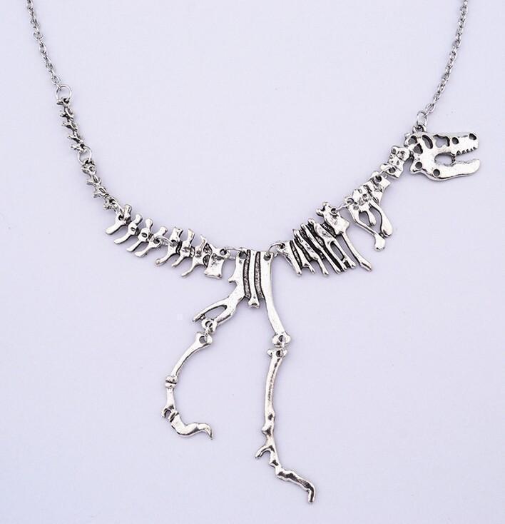 T-Rex Skeleton Necklace Ancient Silver / Buy 1 - Save 50% Necklaces