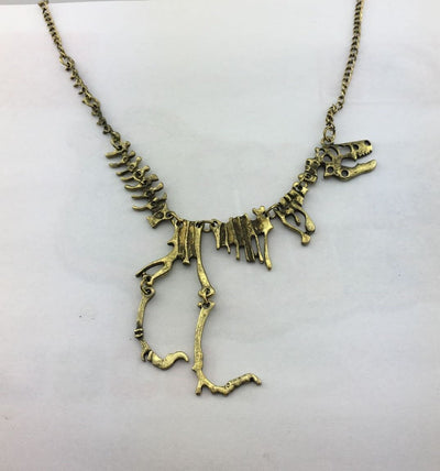 T-Rex Skeleton Necklace Bronze / Buy 1 - Save 50% Necklaces