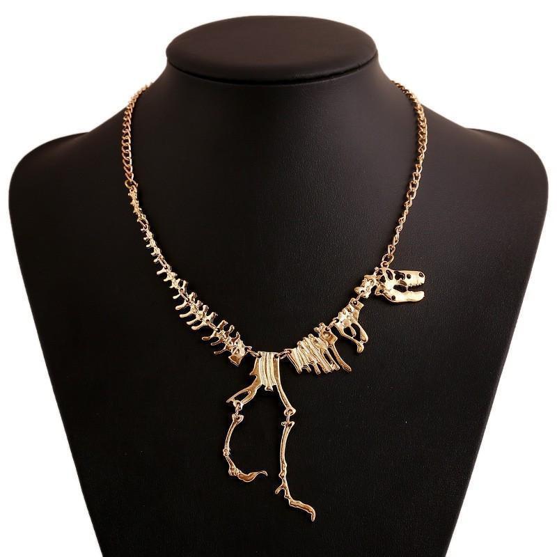 T-Rex Skeleton Necklace Necklaces