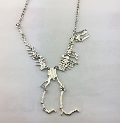 T-Rex Skeleton Necklace Silver / Buy 1 - Save 50% Necklaces