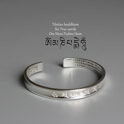 "The Heart of the Perfection of Wisdom" Bangle Bracelet