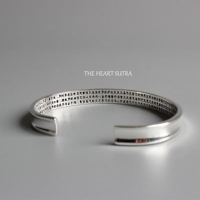 "The Heart of the Perfection of Wisdom" Bangle Bracelet