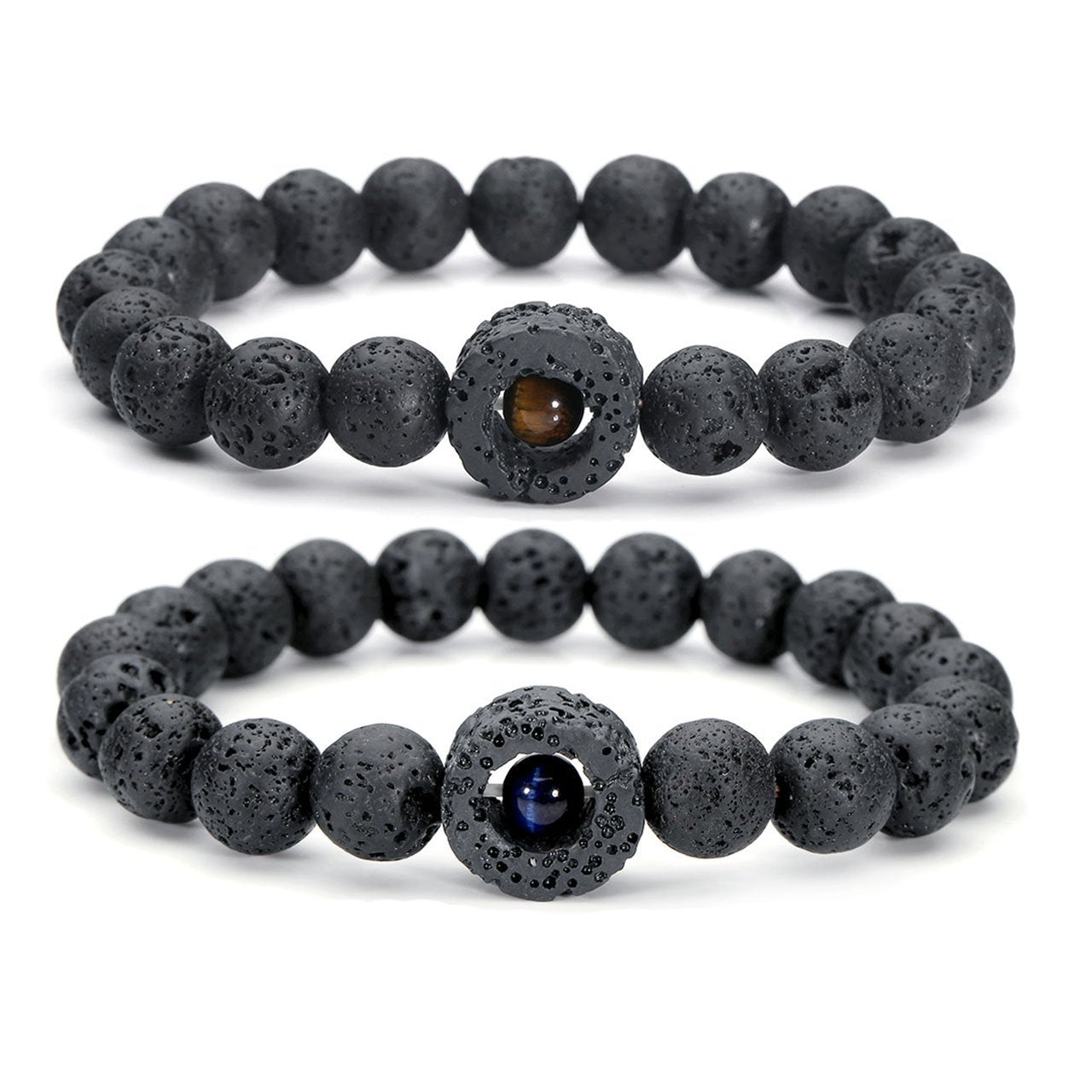 Tiger Core Lava Rock Bracelet Bracelet