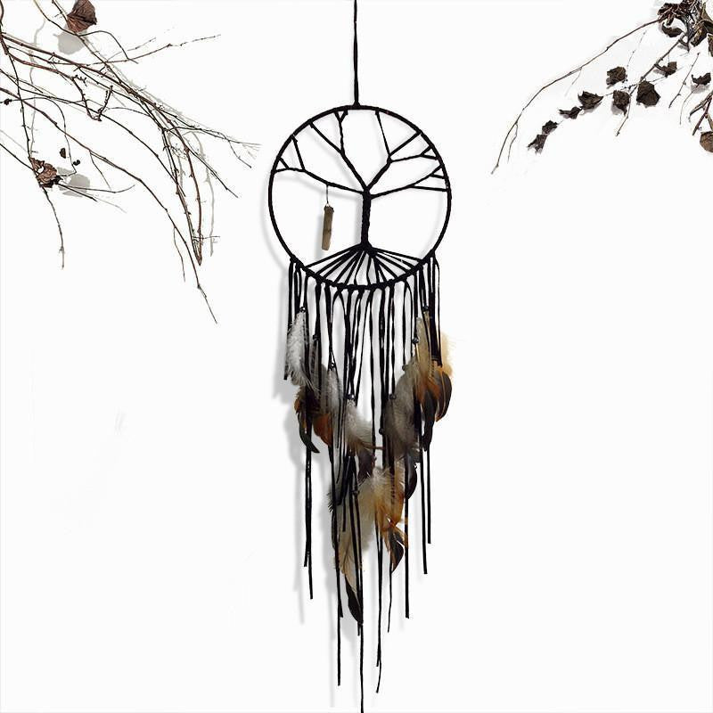 Tree of Life Dream Catcher With Natural Stone Charm Dreamcatchers