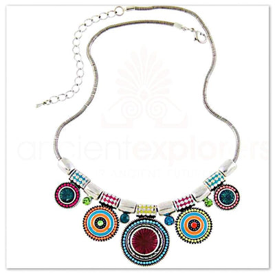 Vintage Bohemian Bead Necklace Multicolor Necklaces
