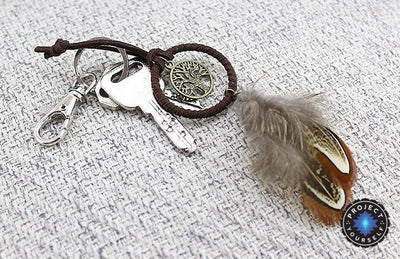 Vintage Enchanted Forest Tree of Life Mini Dream Catcher Key Ring Dreamcatchers
