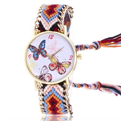 Woven Braided Bracelet Butterfly Watch G Watch